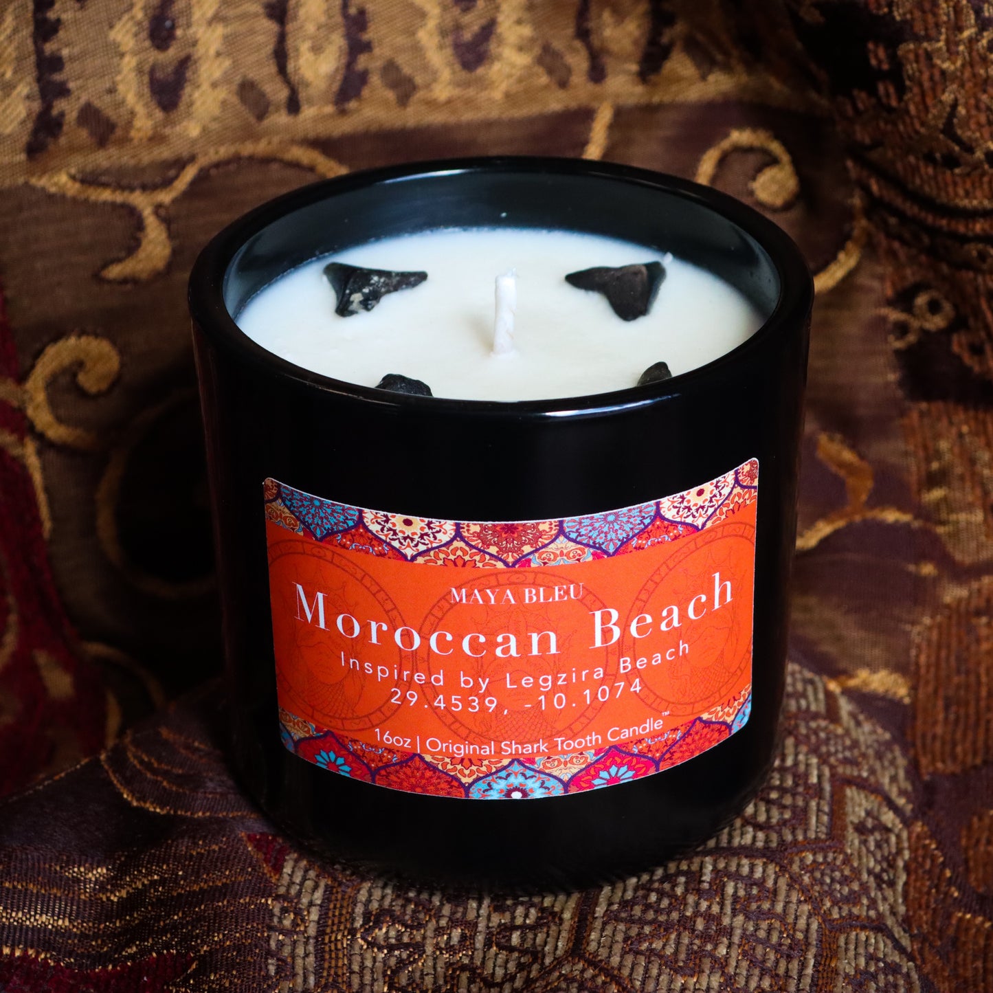 Moroccan Beach Shark Tooth Candle