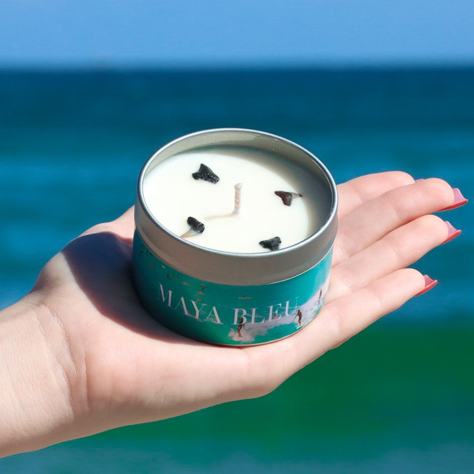 Party Wave Shark Tooth Candle